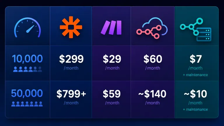 cost comparison of workflow platforms at different execution levels