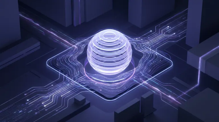 An overwhelmed agent surrounded by AI-generated data visuals