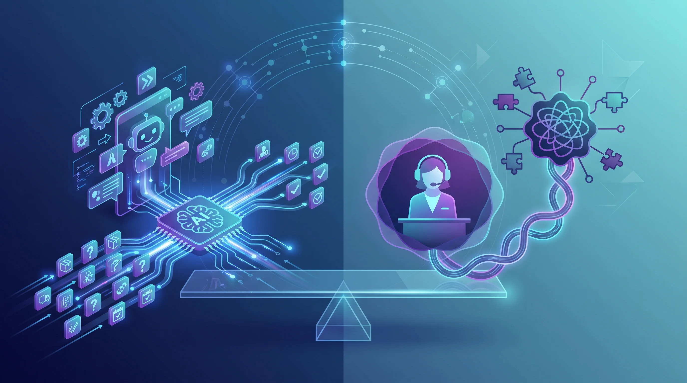 Hero image for AI Customer Service Chatbots vs Human Support for Small Businesses